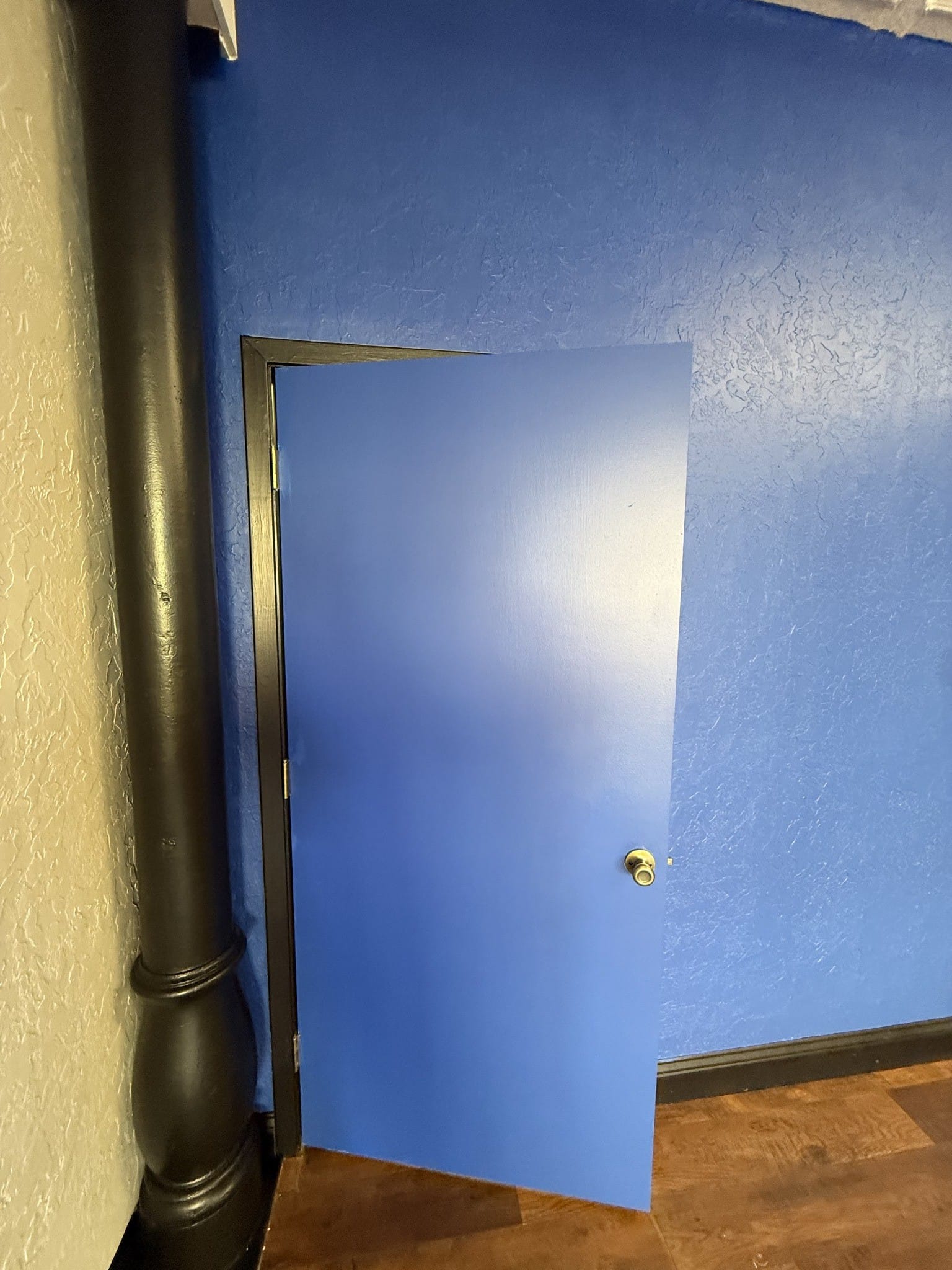 Coordinated wall & door color — Childress, Texas office project