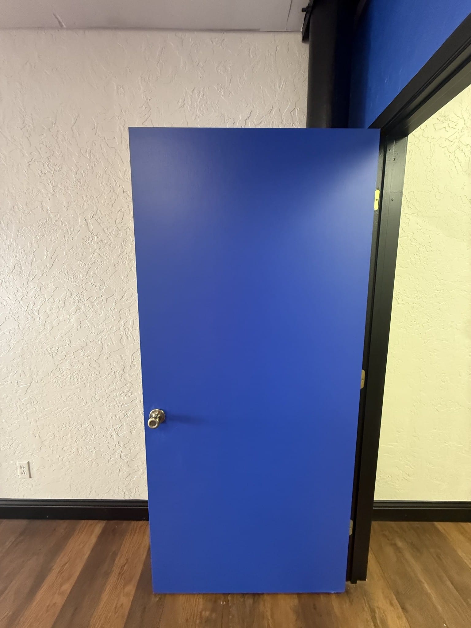 Painted door detail — Childress, Texas office project