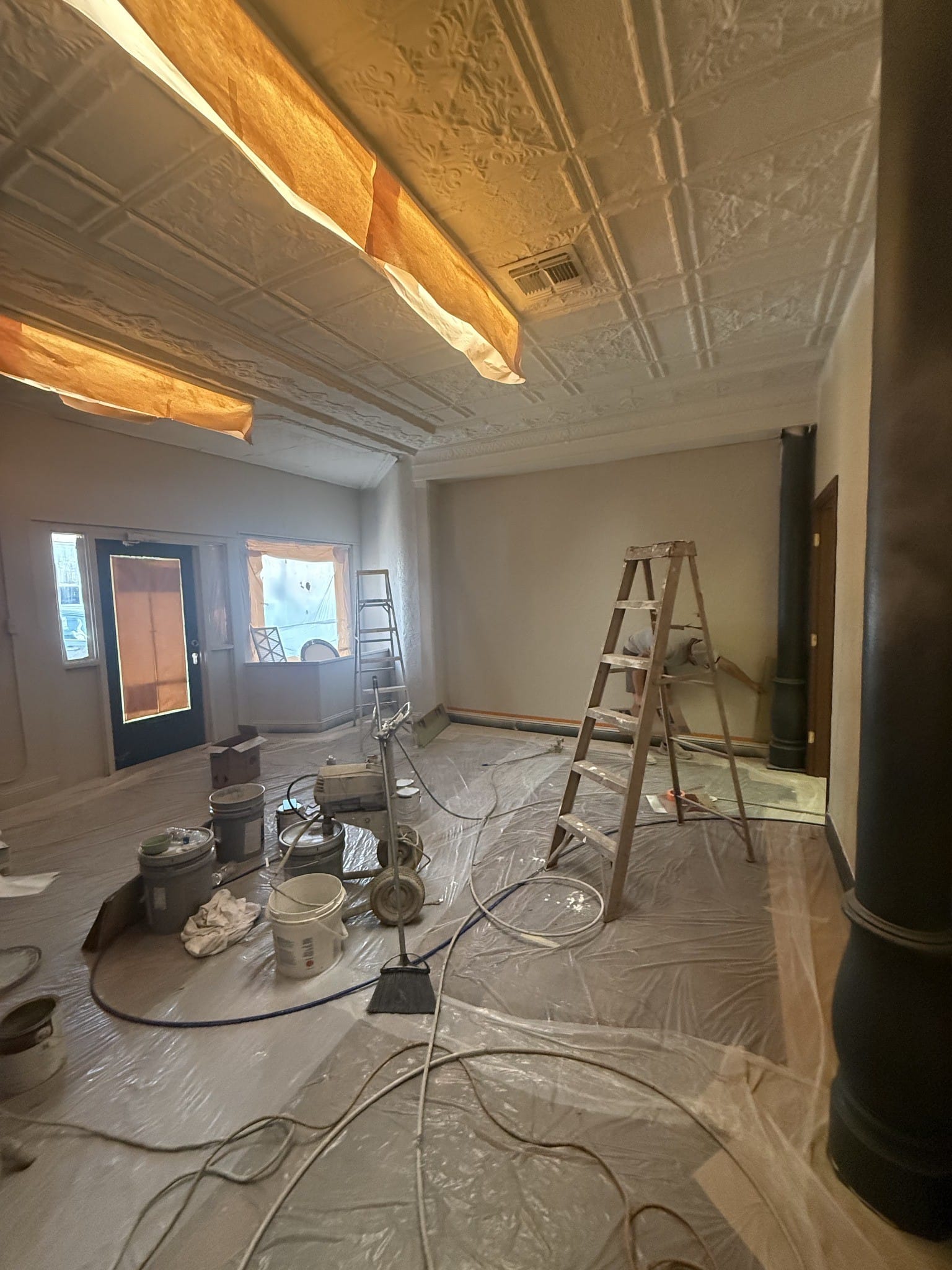 In progress · Painting work — Childress, Texas office project